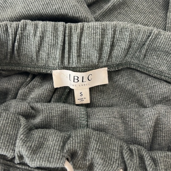 LBLC the Label Sz Small Marcy Jogger Pants Ribbed Olive/Gray - Picture 4 of 10